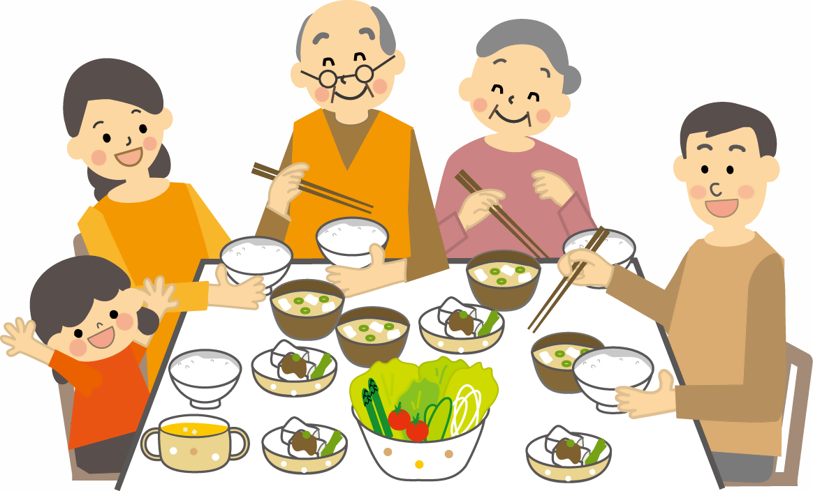 家族で食事