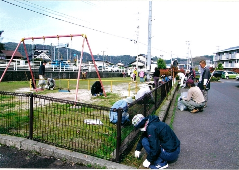 公園清掃写真