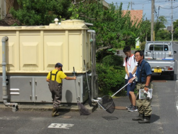 タモ網のレクチャー